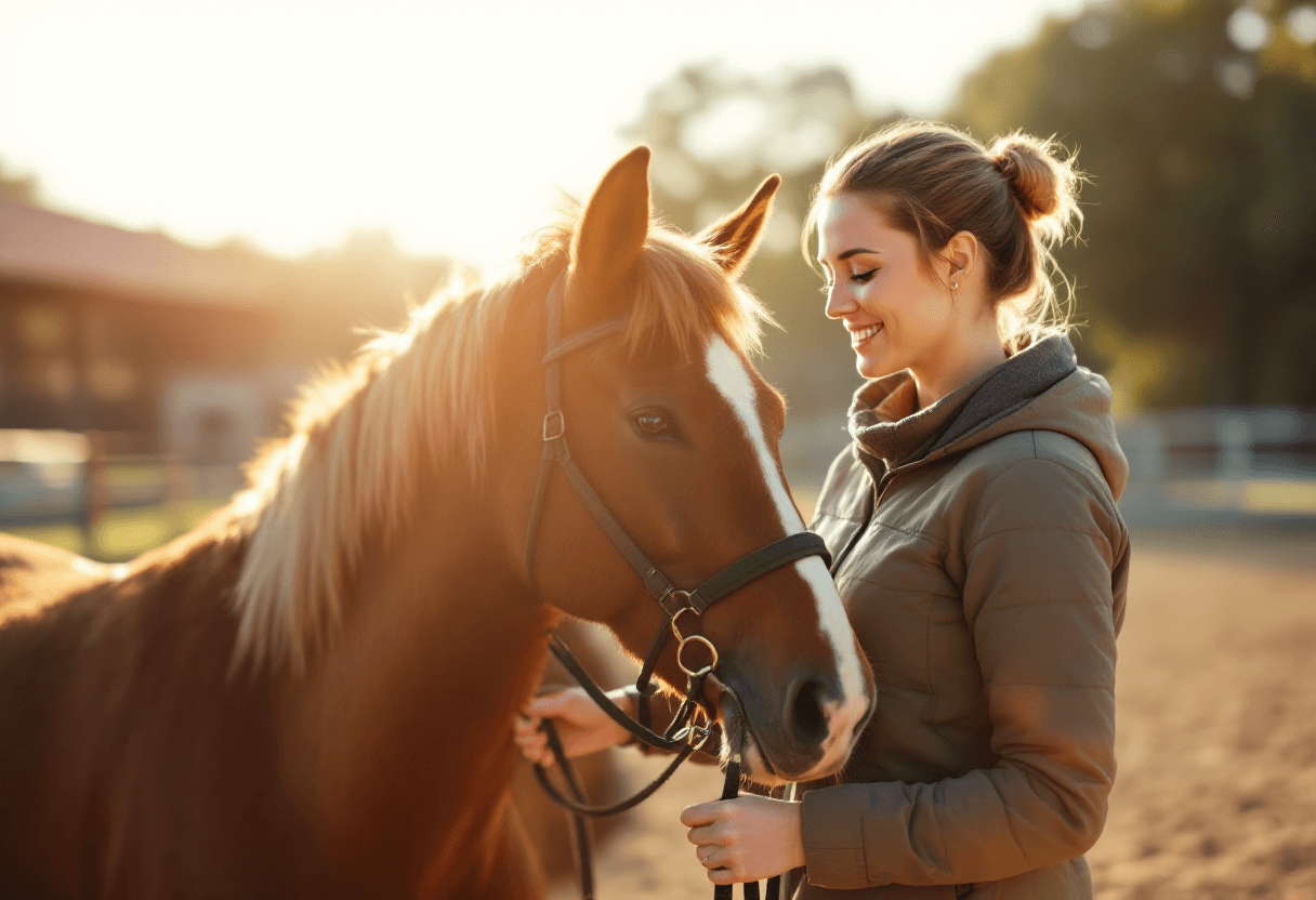 Pferdetrainer – Der Experte für Pferdekommunikation und Training | Jennifer Steinke Pferdetrainer bei der Arbeit mit Pferd